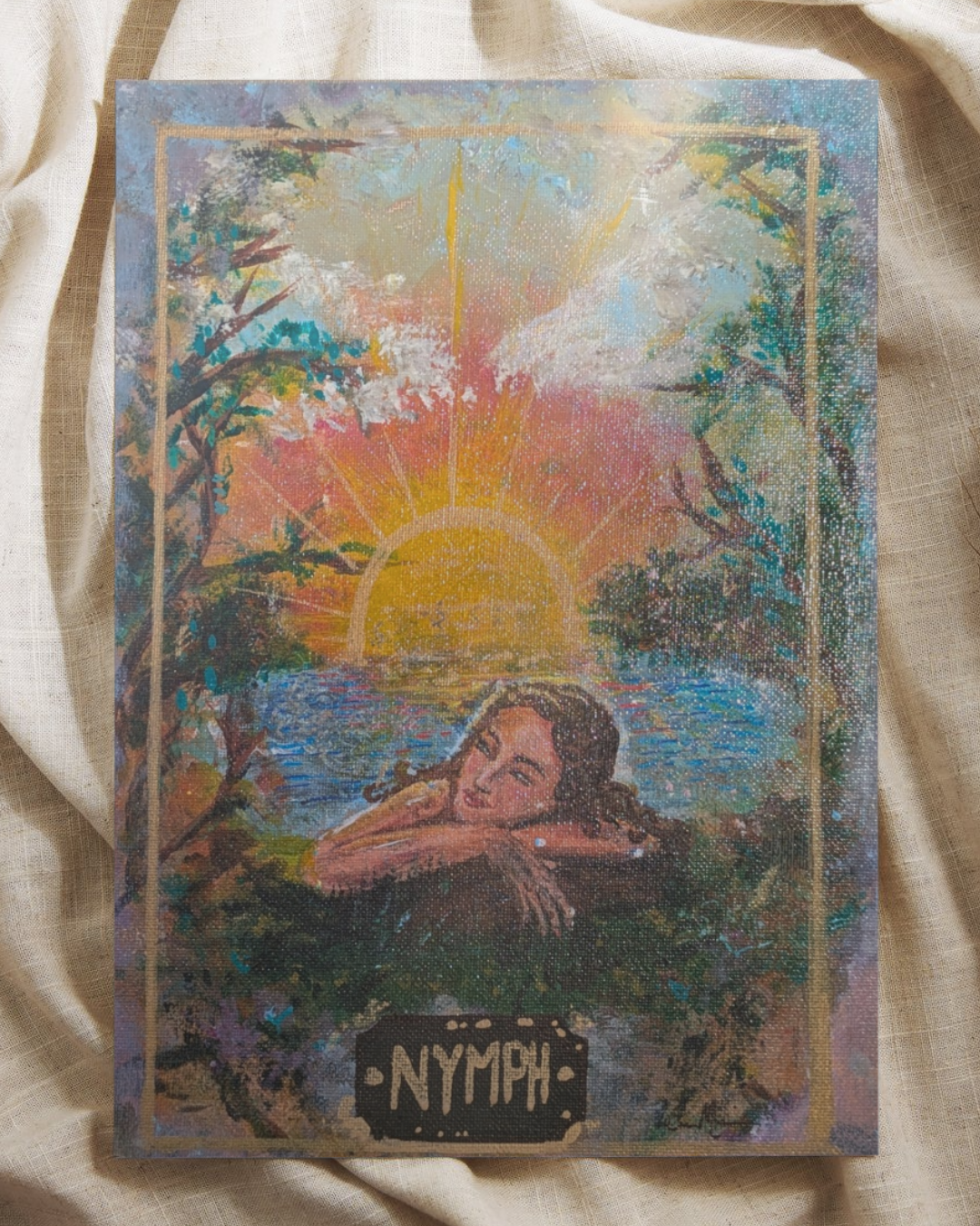 Portrait - Nymph Painting