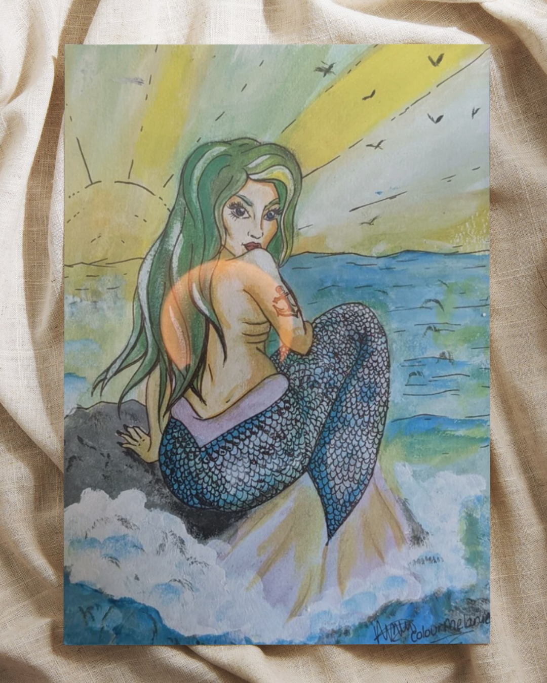 Portrait - Mermaid Water Colour